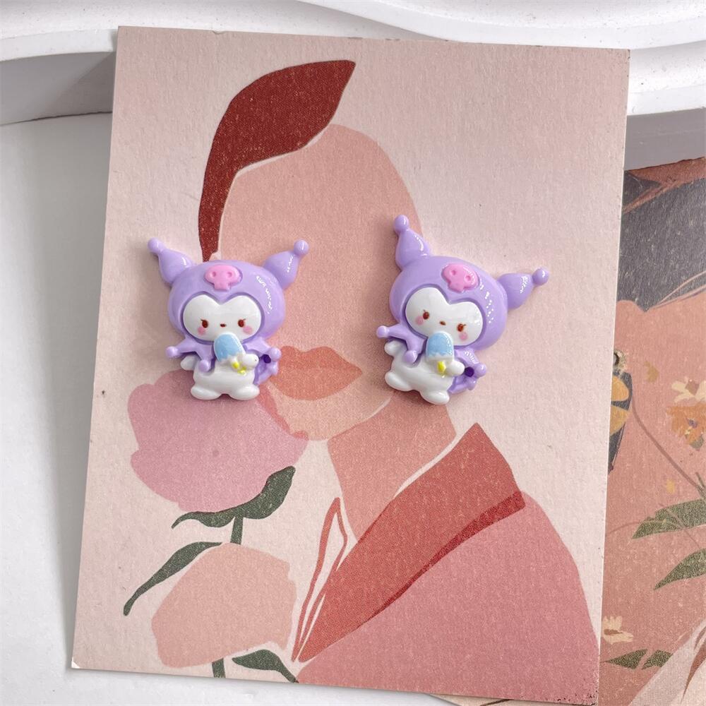 [4 #] Jibbitz Crocs ชุดเครื่องประดับเรซิ่น ลายการ์ตูนสัตว์ แฮนด์เมด diy สําหรับรองเท้า กิ๊บติดผม โทรศัพท์ FN