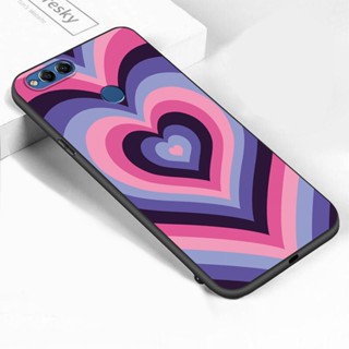 เคสโทรศัพท์ซิลิโคน TPU แบบนิ่ม ลายหัวใจ กันกระแทก สําหรับ Honor 8A 8C 8 Lite 8X 7X 6X 6C Pro V9 PLAY 8X Y Enjoy Max PLAY Note 10