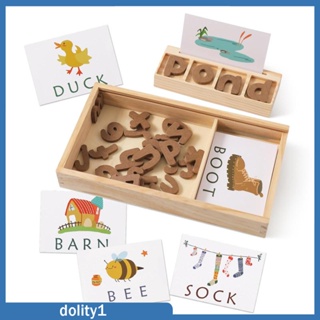 [Dolity1] การ์ดจับคู่ตัวอักษร Montessori สําหรับเด็กผู้ชาย และเด็กผู้หญิง