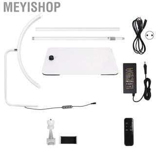 Meyishop 24in 36W  Lash Lamp Semilune 120pcs Light Chips 3200K‑5600K Detachable Stable Base Rotating Head Salon 100‑240V