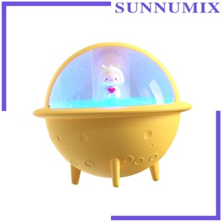 [Sunnimix] เครื่องทําความชื้น รูปนักบินอวกาศ ขนาดเล็ก 7 สี 350 มล. สําหรับห้องนอน บ้าน เนอสเซอรี่