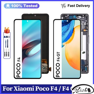 ใหม่ AMOLED แผงหน้าจอสัมผัสดิจิทัล LCD สําหรับ Xiaomi Poco F4 GT Poco F4 22021211อะไหล่หน้าจอ LCD RG