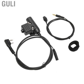 Guli U94 + Finger Mic PTT Hands Free Adapter Set For TK‑3107 Black