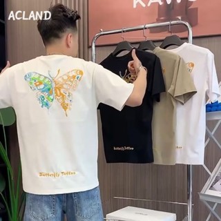 Acland เสื้อยืดผู้ชาย ผู้ชายเสื้อเชิ้ต เสื้อยืด ผ้านุ่ม ใส่สบาย ไม่หด ไม่ต้องรีด MTX2390KK4 36Z230909