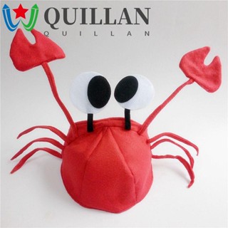 Quillan หมวกปู คริสต์มาส ฮาโลวีน เทศกาลสีแดง เครื่องแต่งกายน่ารัก