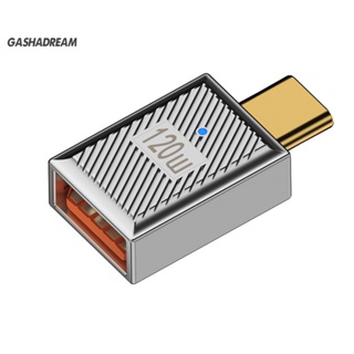 Gashadream Otg อะแดปเตอร์เชื่อมต่อข้อมูล Type-c 120w 10gbps ชาร์จเร็ว แบบพกพา สําหรับผู้ซื้อเอเชียตะวันออกเฉียงใต้