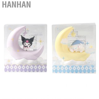 Hanhan Cute Moonlight Night Lamp  Low Energy Consumption  Luminescence Beautiful Appearance Creative Design Crescent Moon Light for Household