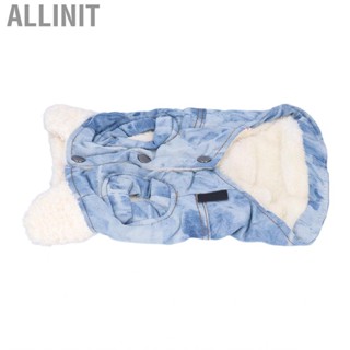 Allinit Dog  Winter Warm  Denim Pet Jacket For Small Medium Large