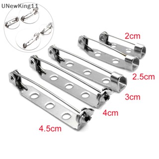 Unewking ใหม่ เข็มกลัดล็อคฐานเครื่องประดับ DIY 10 ชิ้น