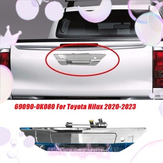 ขอบมือจับประตูท้ายรถยนต์ โครเมี่ยม 69090-0K080 สําหรับ Toyota Hilux 2015-2022 690900K080 อุปกรณ์อะไหล่รถยนต์