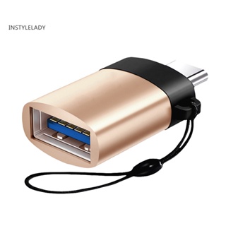 Instylelady อะแดปเตอร์แปลงข้อมูล Type C ตัวผู้ เป็น USB 30 ตัวเมีย OTG สําหรับโทรศัพท์มือถือ