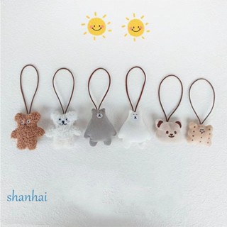 Shanhai จี้ตุ๊กตาหมี สไตล์เกาหลี สําหรับตกแต่งกระเป๋าเป้สะพายหลัง