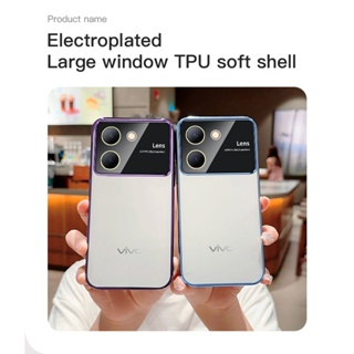 เคสโทรศัพท์ซิลิโคน TPU แบบนิ่ม ชุบไฟฟ้า กันกระแทก สําหรับ Vivo Y27 5G Y27 5G