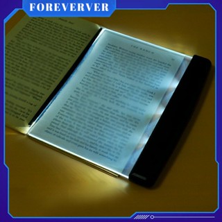 Creative LED Book Light Ultra-thin FLAT ไฟอ่านหนังสือแบนแผ่นรถแบบพกพา Travel แผง LED โคมไฟตั้งโต๊ะสำหรับภายในบ้านห้องนอน fore