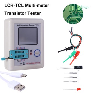 Delmer เครื่องทดสอบทรานซิสเตอร์ มัลติมิเตอร์ LCR-TC1 มัลติฟังก์ชั่น 1.8 นิ้ว TFT ไดโอด ตัวเก็บประจุไตรโอด