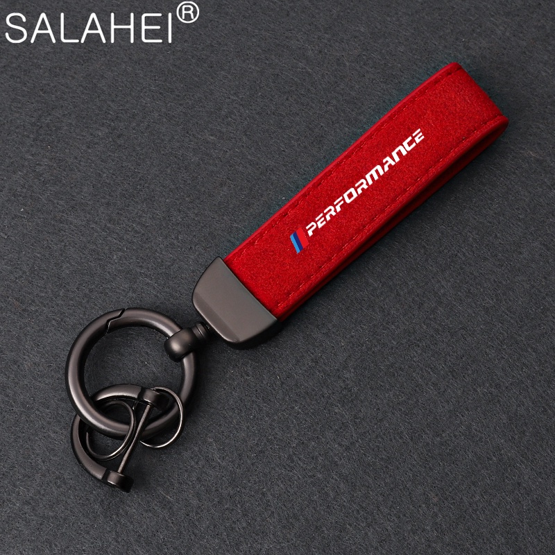 High-End 4S จี้หนังนิ่มหนังรถพวงกุญแจสําหรับ BMW Performance X1 X3 X4 X5 X6 M1 M2 M3 M5 M6 Multi-fun