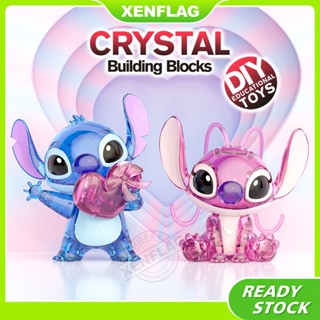 บล็อกตัวต่อคริสตัลโมเสค รูป Stitch Angela DIY ของเล่นสําหรับเด็ก