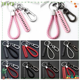 Teath พวงกุญแจหนัง ป้องกันการสูญหาย แฟชั่น สําหรับห้อยกระเป๋า DIY