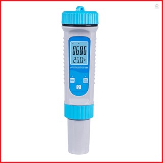 Lepmerk Smart BT Water Quality Detector Digital Analyzer pH/EC/TDS/SALT/S.G/Temperature Tester for Pool Drinking Water Laboratory