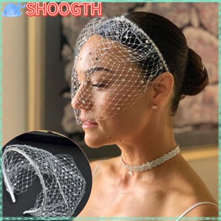 Shoogth ผ้าคลุมหน้า รูปกรงนก สีดํา สําหรับเจ้าสาว