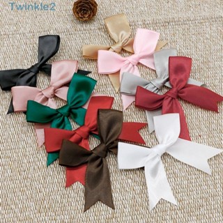 Twinkle ริบบิ้นผ้าซาติน ประดับโบว์ ขนาดเล็ก สําหรับตกแต่งบรรจุภัณฑ์ 50 ชิ้น