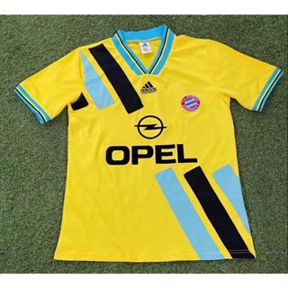 เสื้อกีฬาแขนสั้น ลายทีมชาติฟุตบอล Bayern 95-96 คุณภาพสูง สไตล์วินเทจ