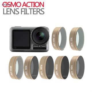 Vip ชุดฟิลเตอร์เลนส์กล้อง สําหรับ DJI OSMO Action CPL UV STAR ND4 8 16 32 ND8 16 32 64-PL DJI Action