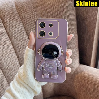 เคสโทรศัพท์มือถือ แบบนิ่ม ลายนักบินอวกาศ ขอบทอง สําหรับ Infinix GT 10 Pro 5G GT10 Pro