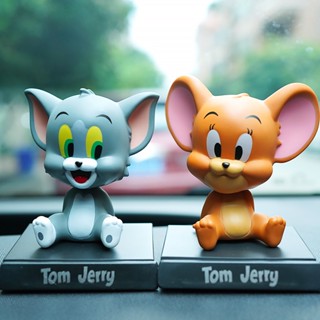 โมเดลฟิกเกอร์ Tom and Jerry Shaking สําหรับตกแต่งภายในรถยนต์