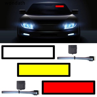 Wonda สติกเกอร์ติดกระจกหน้ารถยนต์ LED 5 โหมด ทนทาน สีขาว เหลือง แดง