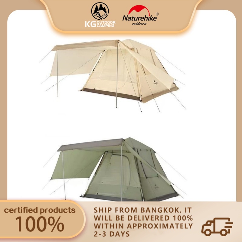 Naturehike Ango 4 เต็นท์ปิกนิกอัตโนมัติ 210T UPF50+ กันน้ํา สําหรับตั้งแคมป์กลางแจ้ง