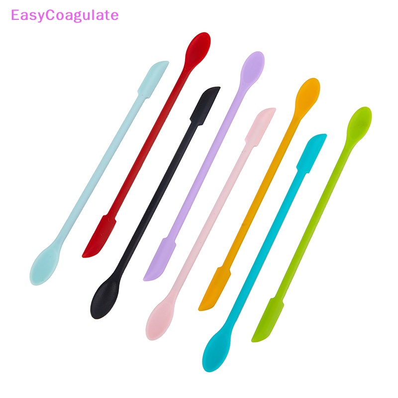 Eas ซิลิโคน Double-ยาว Scraper เครื่องสําอาง Jam Deep Bottle Scraper Spatula ชุดเครื่องมือแต่งหน้า Face Cream ไม้พาย Ate