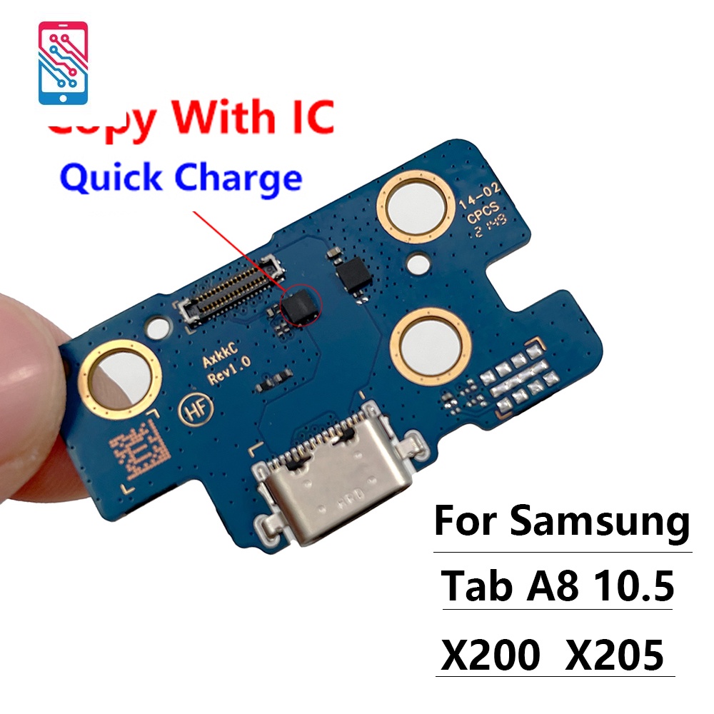 ใหม่ บอร์ดเชื่อมต่อสายชาร์จ Micro USB สายเคเบิลอ่อน สําหรับ Samsung Galaxy Tab A8 10.5 2021 X200 X205