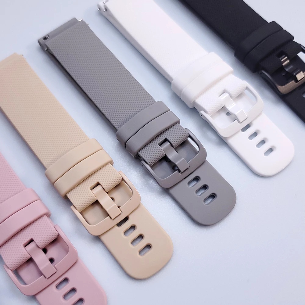 สายนาฬิกาข้อมือซิลิโคน 20 มม. 22 มม. หลากสี สําหรับ Huami Amazfit GTS 4 MINI 2 2e 3