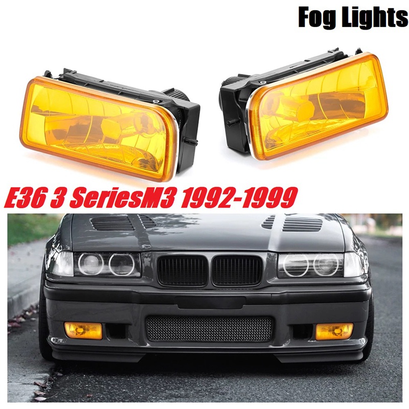 E36 ไฟตัดหมอกสําหรับ - M3 (E36) 3 Series 1992-199 ไฟตัดหมอกชุดเปลี่ยน 1 คู่ (เลนส์สีเหลือง) - รูปที่ 5