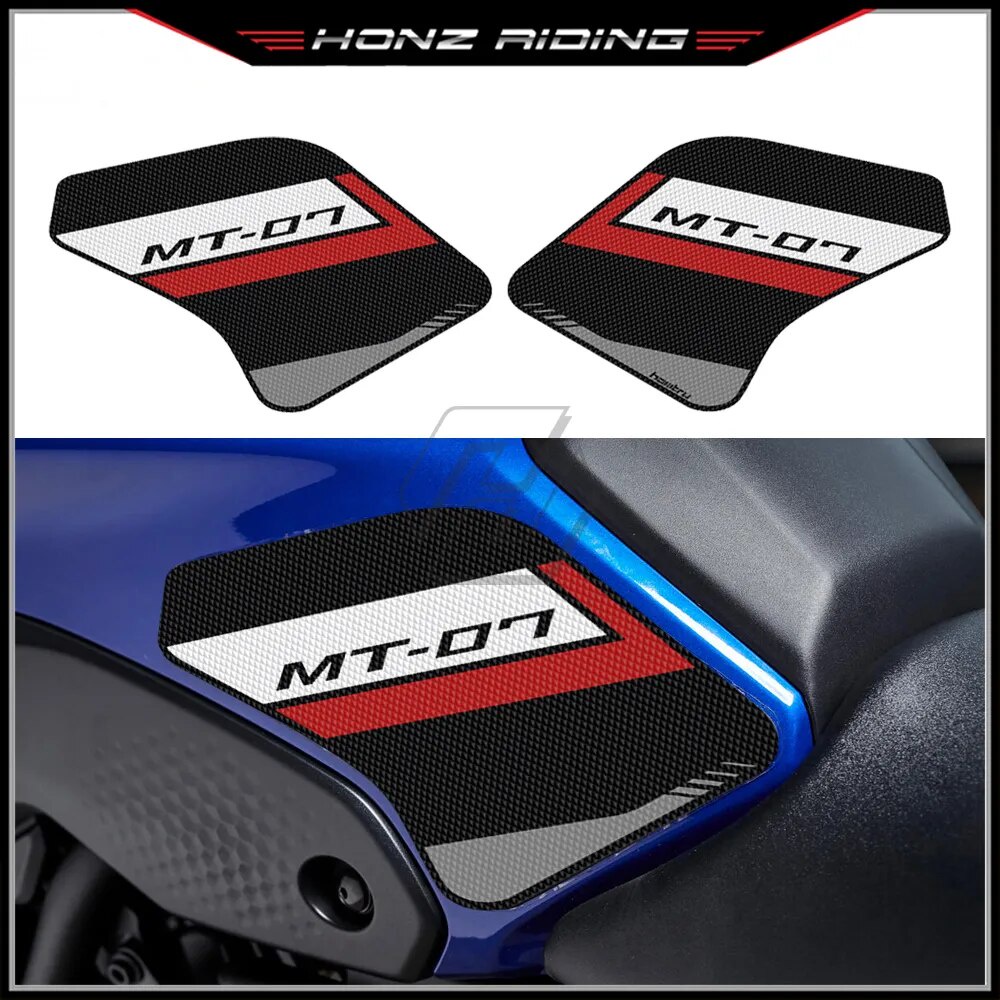 สําหรับ Yamaha MT-07 2021-2022 สติกเกอร์รถจักรยานยนต์ Accessorie ด้านข้างถัง Pad ป้องกันเข่า Grip Mat