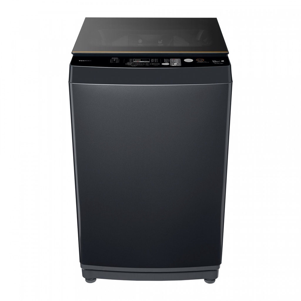 GlobalHouse TOSHIBA เครื่องซักผ้าอัตโนมัติ 10 กก. รุ่น AW-DM1100PT(MK) สีเทา สินค้าของแท้คุณภาพดี