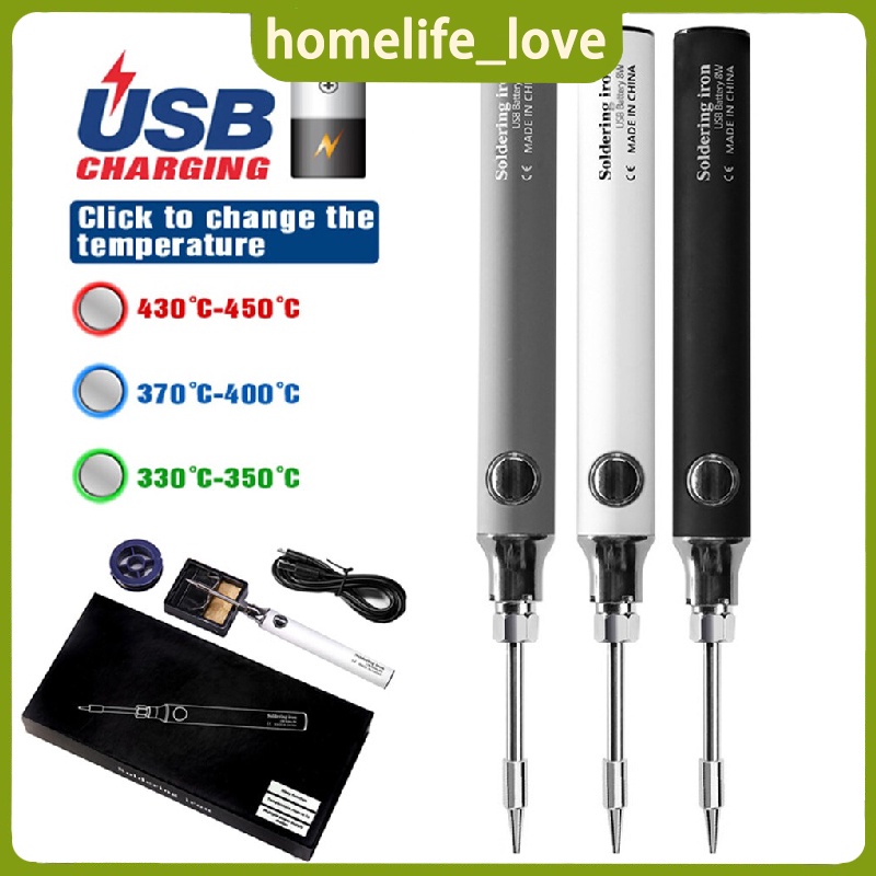 ขายร้อน หัวแร้งพลังสูง 5โวลต์ 8 วัตต์พร้อมที่ชาร์จ USB หัวแร้งบัดกรีไร้สาย ชุด หัวแร้งเชื่อมบัดกรีไฟฟ้า ไร้สาย