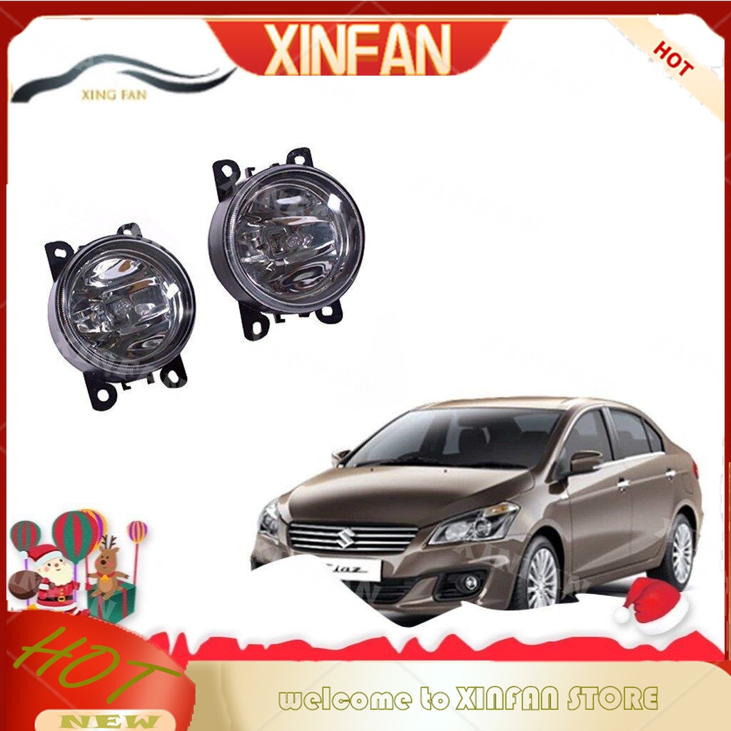 Xinfan (มีหลอดไฟ) ไฟตัดหมอก กันชนหน้า สําหรับ Suzuki Ciaz 2015 2016 2017 2019 2018