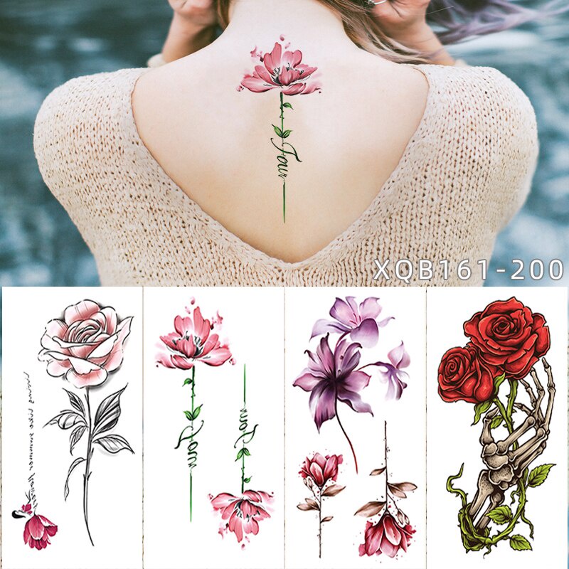 |สุ่มส่ง 1 ชิ้น|สติกเกอร์ลายสักปลอม 3D หวาน สำหรับตกแต่งร่างกายและใช้เป็นเครื่องมือแต่งหน้า Hot