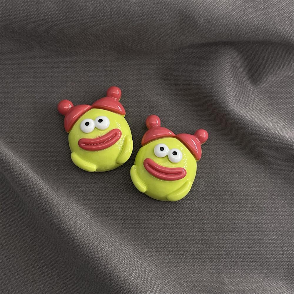 [4 #] Jibbitz Crocs ชุดเครื่องประดับเรซิ่น ลายการ์ตูนสัตว์ประหลาด Dopamine ขนาดเล็ก แฮนด์เมด diy FN