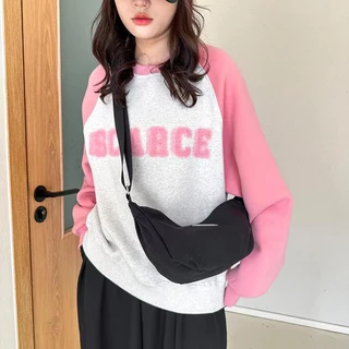 【พร้อมส่ง】miss bag fashion กระเป๋าสะพายข้างสไตล์ใหม่ กระเป๋าสะพายไนลอน รุ่น D-1555
