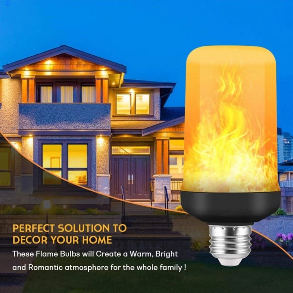 E26 LED เปลวไฟโคมไฟ B22 E27 ข้าวโพดหลอดไฟ Creative ริบหรี่ LED Light Emulation แบบไดนามิกผลเปลวไฟหลอดไฟ Ac85v-265v สำหรับ Home olav