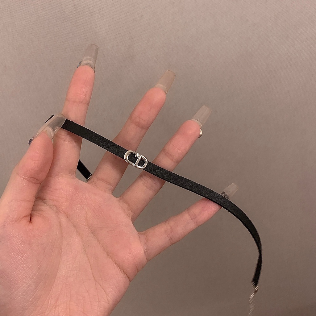 สร้อยข้อมือ เชือกหนัง สีดํา แฟชั่น ตัวอักษร CD เซ็กซี่ สําหรับผู้ชาย และผู้หญิง ราคา ถูกที่สุด ดีลบีเคเค แกลเลอรีภาพที่ 5