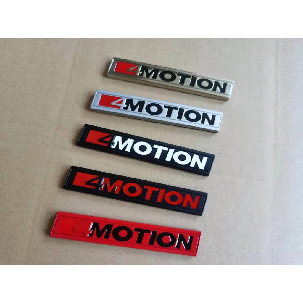 1X 3D Metal 4 MOTION 4motion Sticker Car Rear Trunk Body Emblem Decal for Volkswagen GOLF Polo Tigua