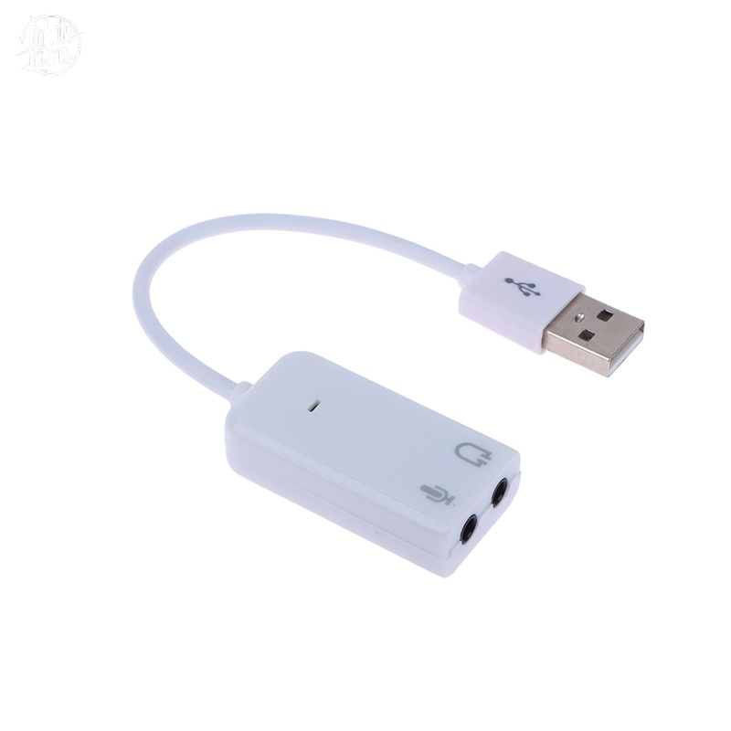 สิงโตขาว| ใหม่ อะแดปเตอร์การ์ดเสียง USB 2.0 เป็นแจ็ค 3D 7.1 ช่อง 5HV2 สําหรับแล็ปท็อป