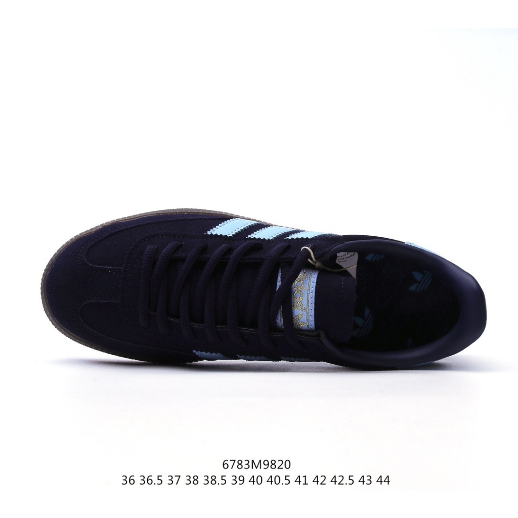 New Adidas Originals Handball SPZL ป้องกันการลื่นไถลและสวมใส่แฟชั่นรองเท้ากีฬาลำลอง ชายและหญิงBD7633