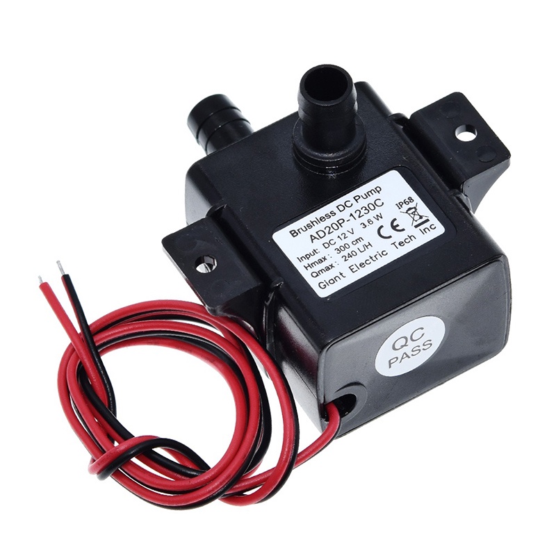 ปั๊มน้ําใต้น้ํา DC 12V 4.8W 3M 240L/H ขนาดเล็ก ไร้แปรงถ่าน กันน้ํา เสียงเงียบพิเศษ