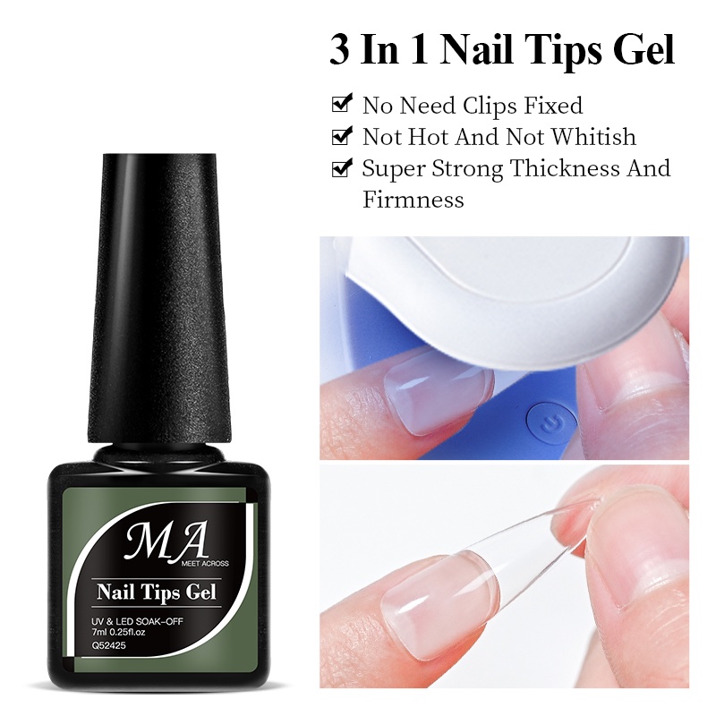 MEET ACROSS กาวติดเล็บปลอม อะคริลิค แห้งเร็ว 7 มล.