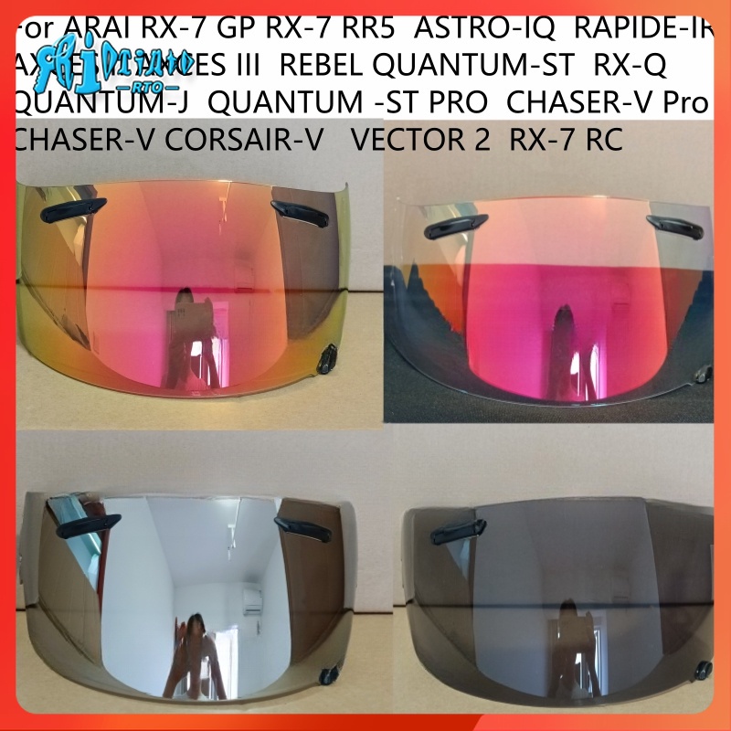 RTO หมวกกันน็อค Visor สําหรับ RX-7GP RX-7 RR5 ASTRO-IQ RAPIDE-IR AXCES II AXCES III REBEL QUANTUM-ST